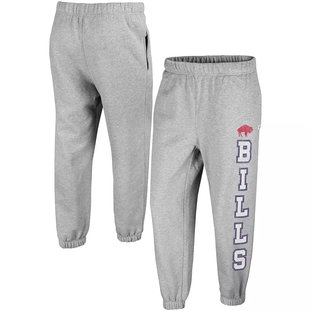 Women's '47 Gray Buffalo Bills Double Pro Harper Jogger Sweatpants, Size: Large, Grey Product Image