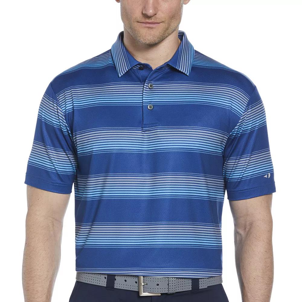 Men's Grand Slam Multi Stripe Printed Short Sleeve Golf Polo,  Product Image