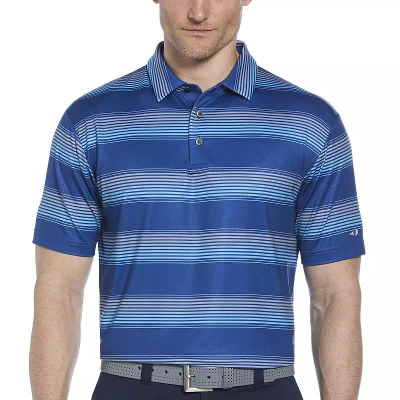 Men's Grand Slam Multi Stripe Printed Short Sleeve Golf Polo,  Product Image