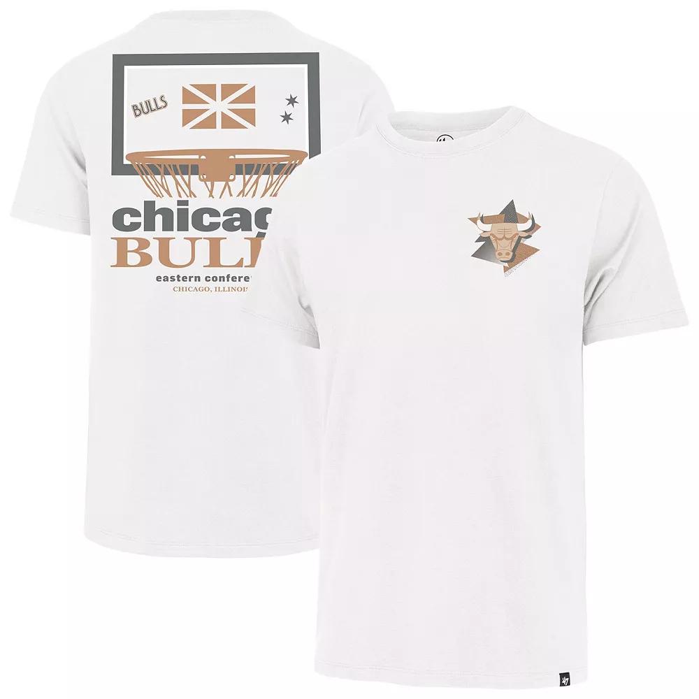Men's '47 White Chicago Bulls City Edition Backboard T-Shirt,  Product Image