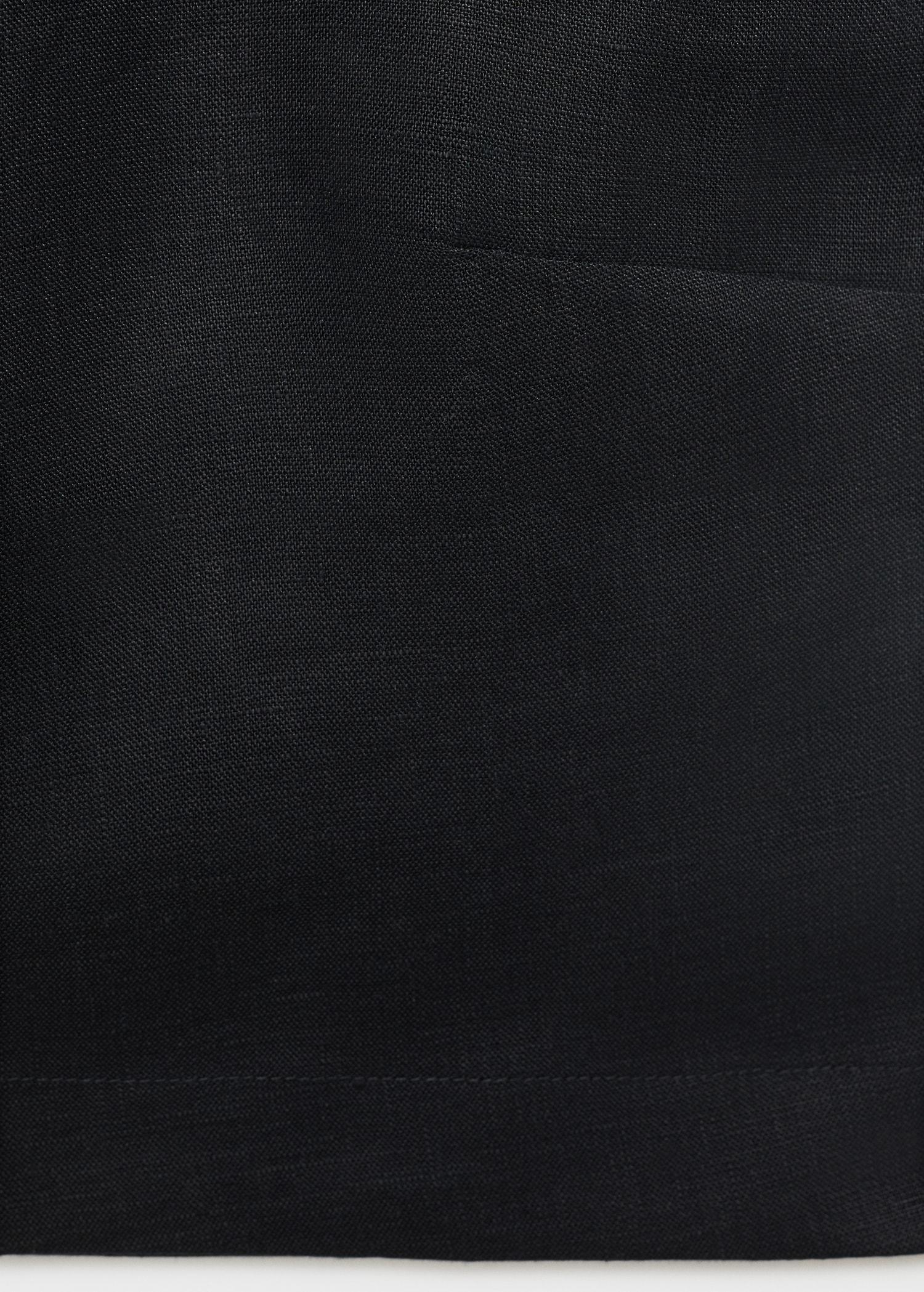 Linen crop top - Women | MANGO USA Product Image