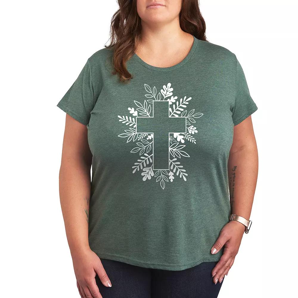 Plus Foliage Cross Graphic Tee, Women's,  Product Image