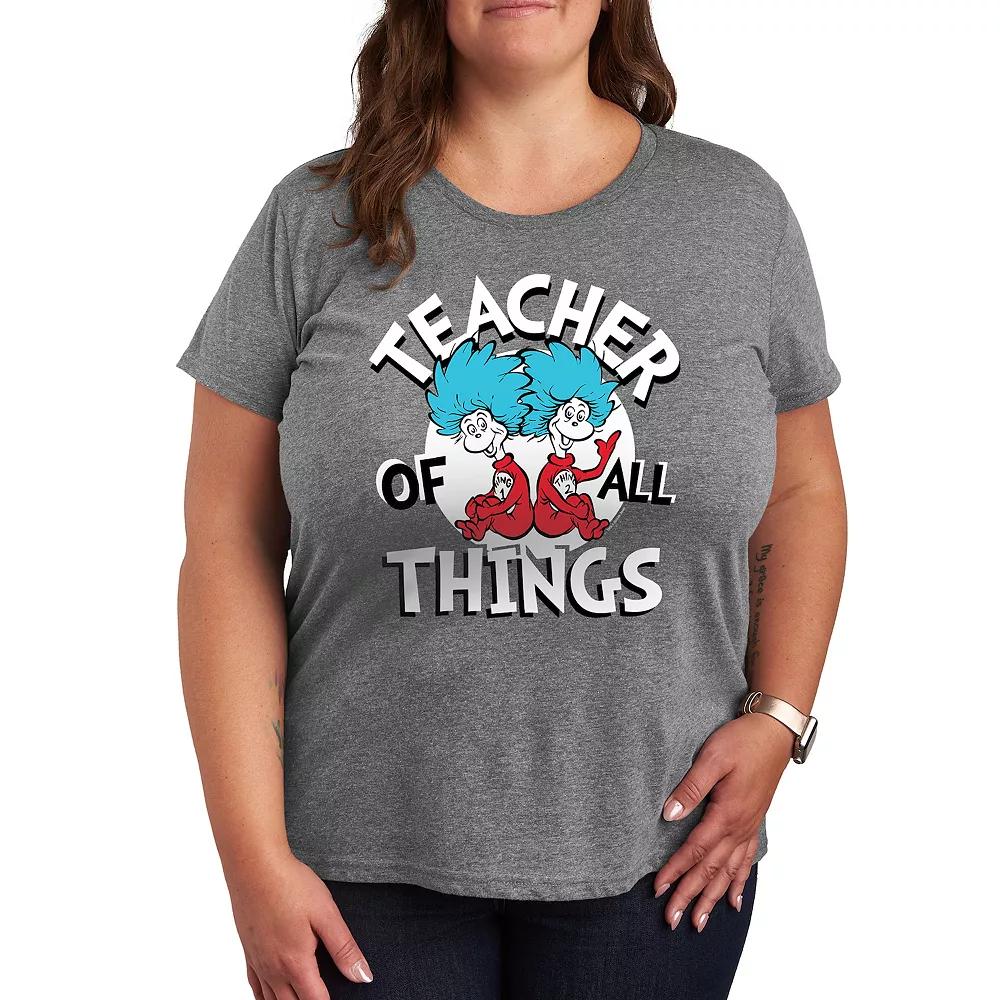 Plus Dr. Seuss Teacher Of All Things Graphic Tee, Women's,  Product Image