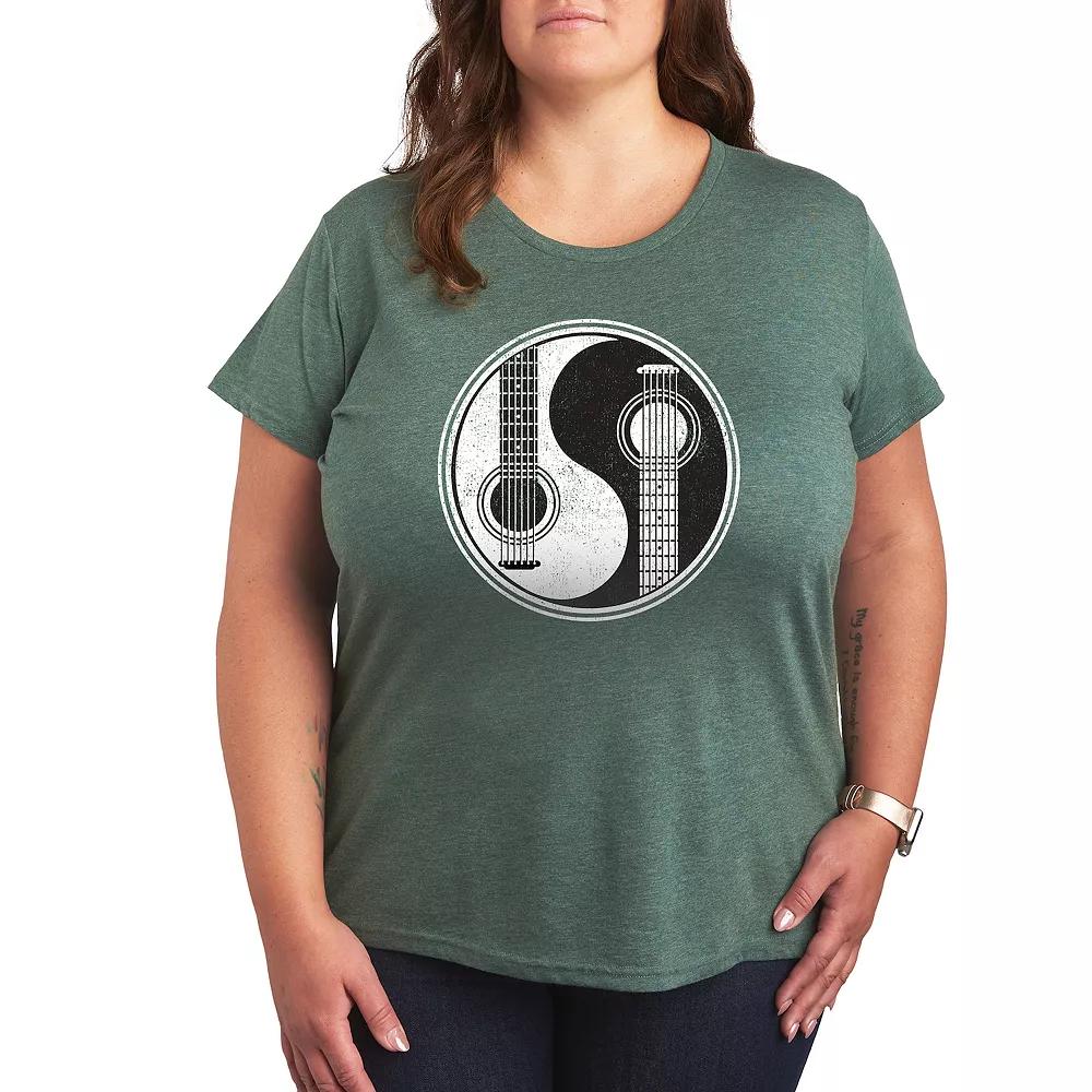 Plus Yin Yang Guitar Graphic Tee, Women's,  Product Image