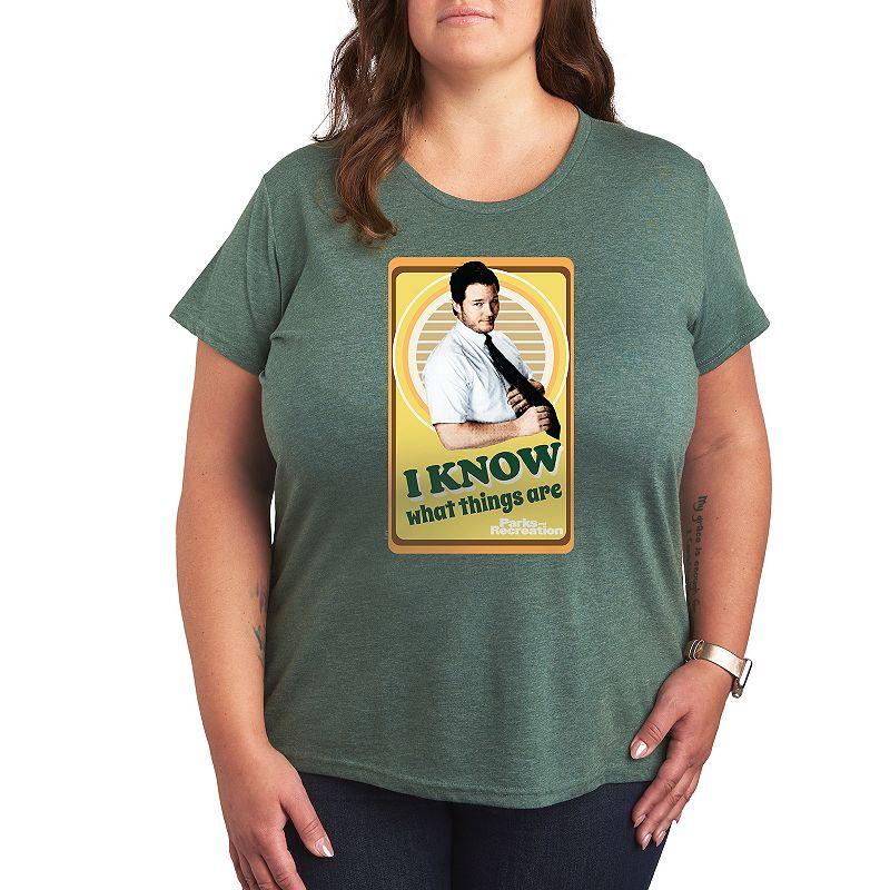 Plus Parks and Recreation I Know Graphic Tee, Women's,  Product Image