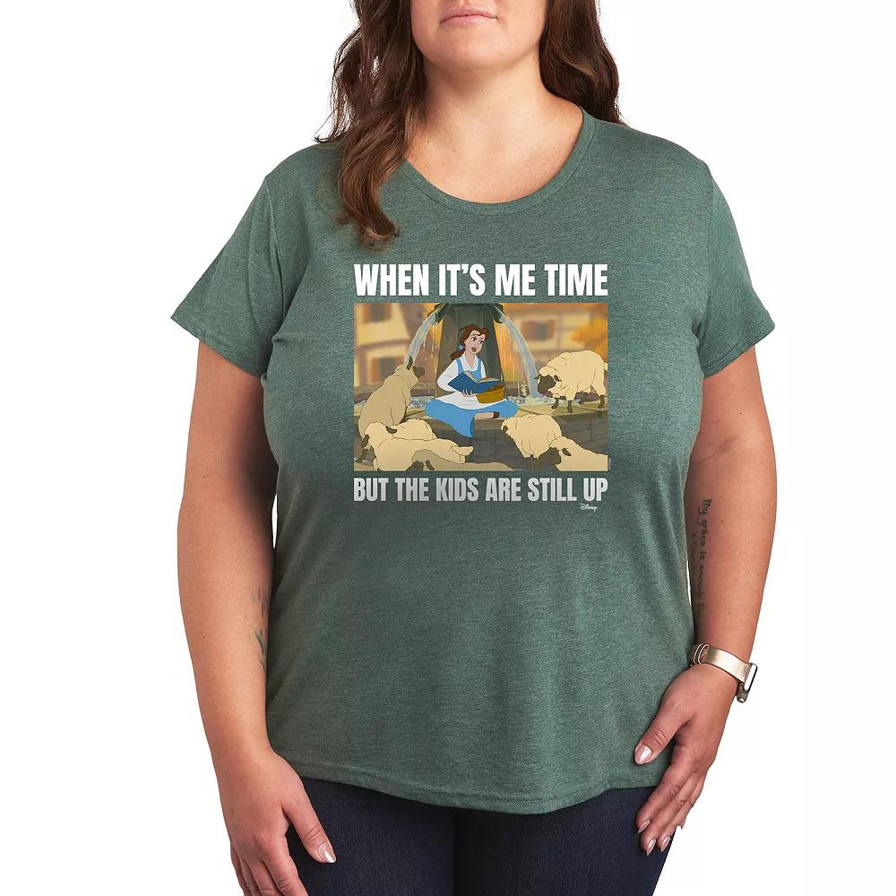 Disney Princess Belle Plus Me Time Meme Graphic Tee, Women's,  Product Image