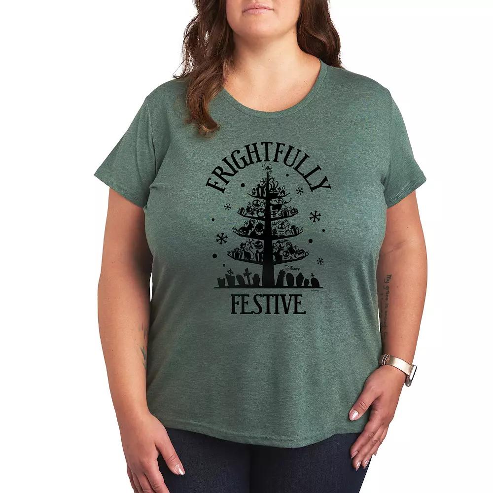 Disney's Nightmare Before Christmas Plus Frightfully Festive Graphic Tee, Women's,  Product Image