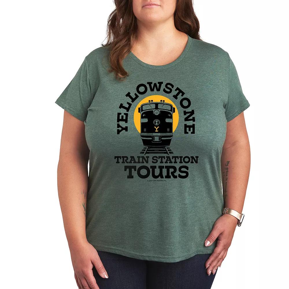 Plus Yellowstone Train Station Tours Graphic Tee, Women's,  Product Image