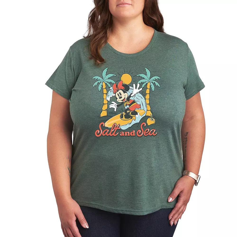 Disney's Minnie Mouse Plus Salt Sea Graphic Tee, Women's,  Product Image