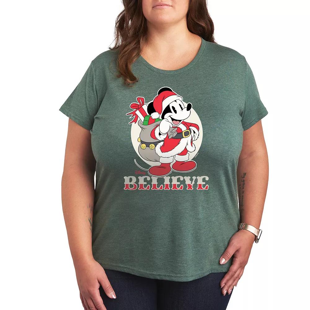Disney's Mickey Mouse Plus Believe Graphic Tee, Women's,  Product Image