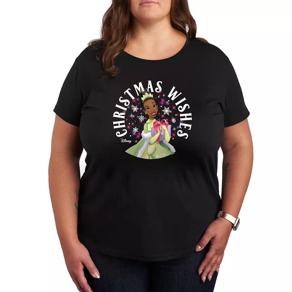 Disney Princess Tiana Plus Christmas Wishes Graphic Tee, Women's,  Product Image