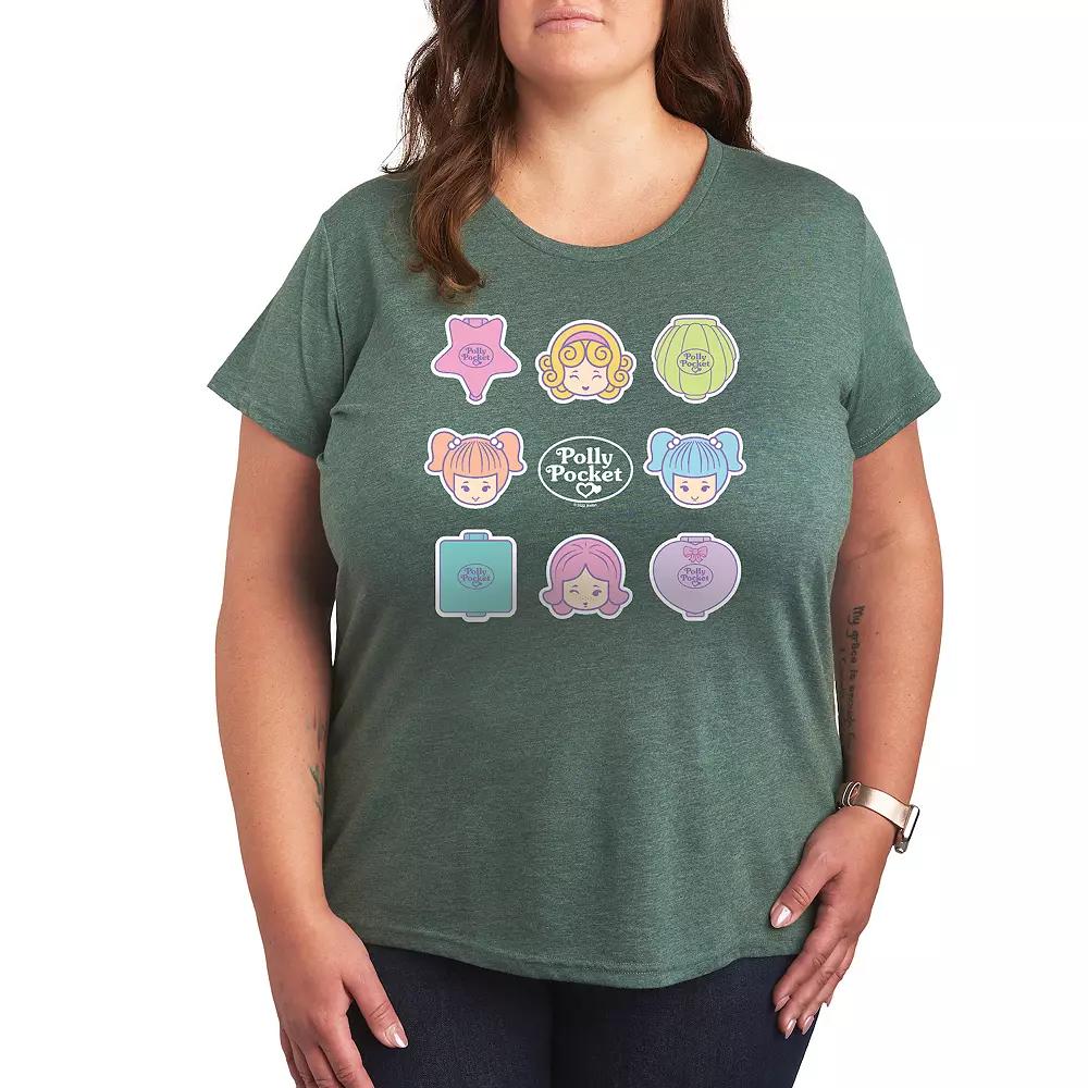 Plus Polly Pocket Grid Graphic Tee, Women's,  Product Image