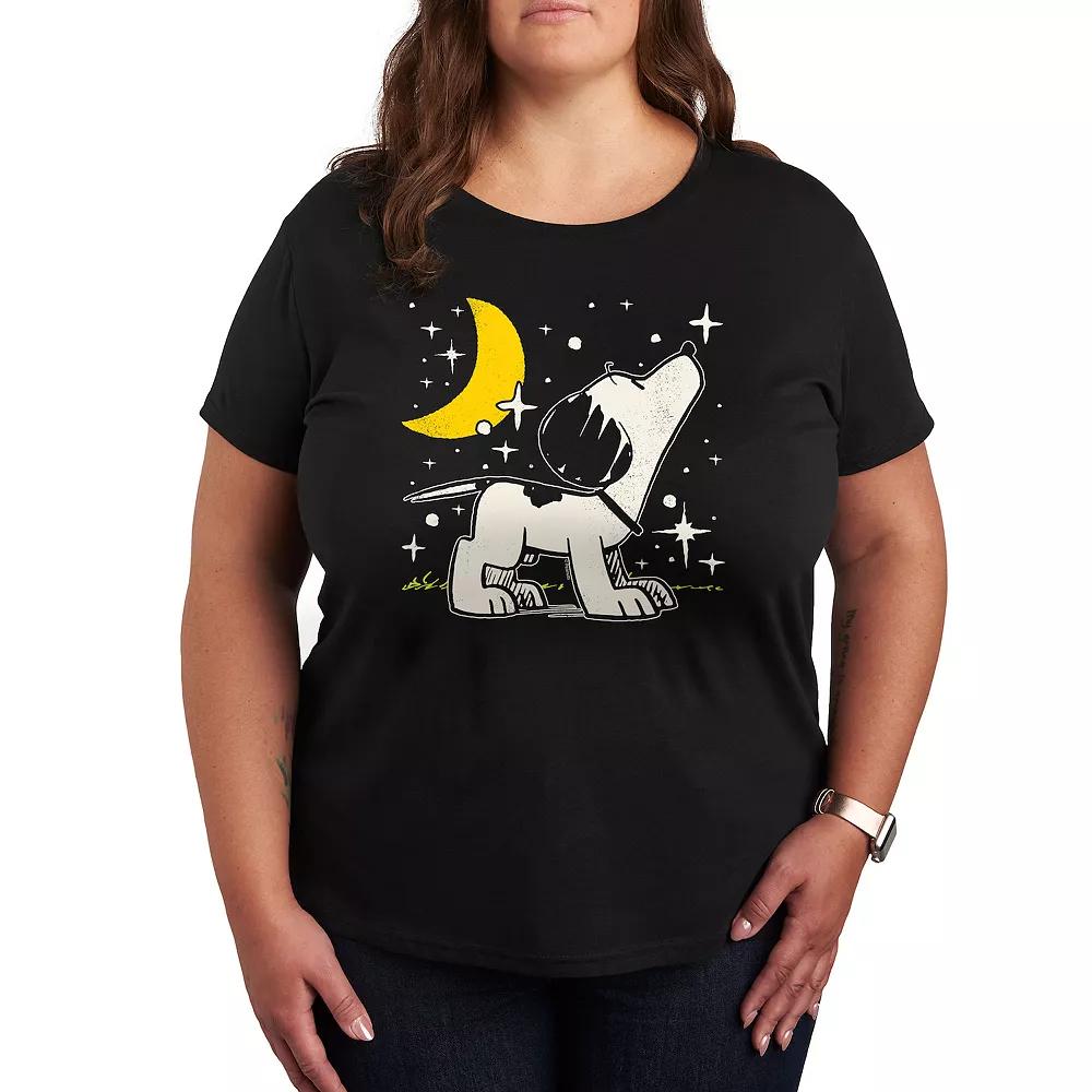 Plus Peanuts Snoopy Stars Graphic Tee, Women's,  Product Image