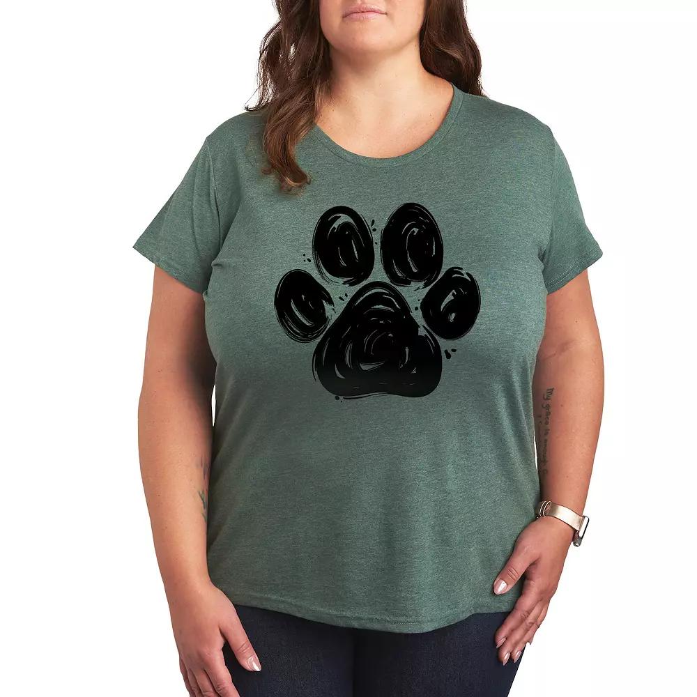 Plus Sketched Black Cats Graphic Tee, Women's,  Product Image