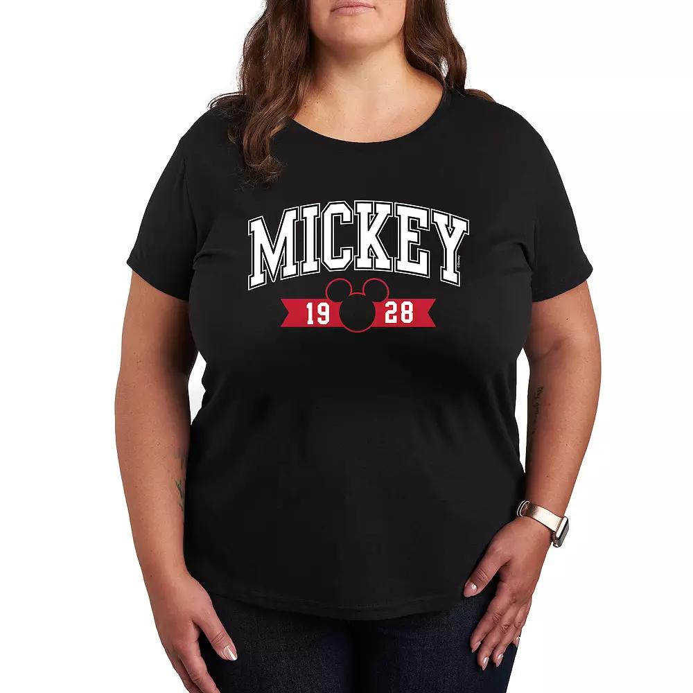 Disney's Mickey Mouse Plus 1928 Collegiate Graphic Tee, Women's,  Product Image