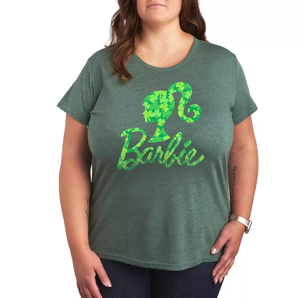 Plus Size Easter Blessings Graphic Tee, Womens Grey Green Product Image