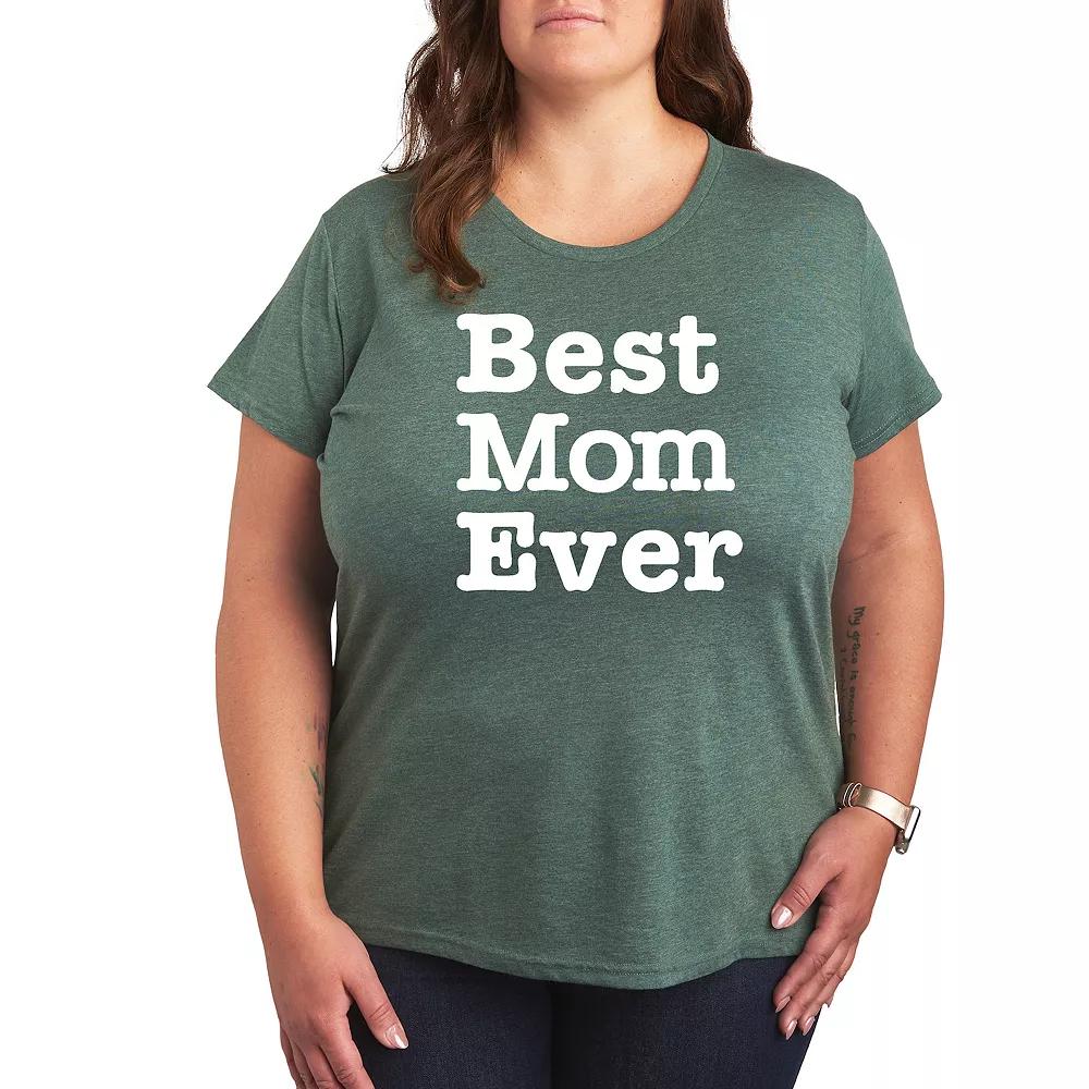 Plus Best Mom Ever Graphic Tee, Women's,  Product Image