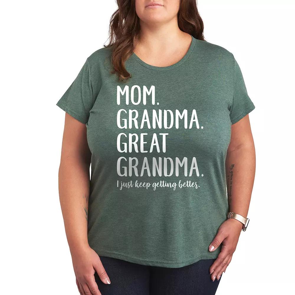 Plus Mom Grandma Great Grandma Graphic Tee, Women's,  Product Image