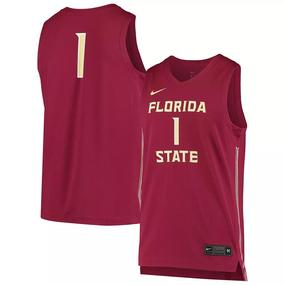 Unisex Nike #1 Garnet Florida State Seminoles Replica Basketball Jersey, Men's, Size: Large, Red Product Image