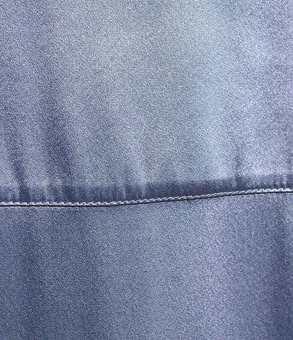 Antonio Melani Yana Button Front Point Collar Long Sleeve Stretch Silk Charmeuse Blouse Product Image