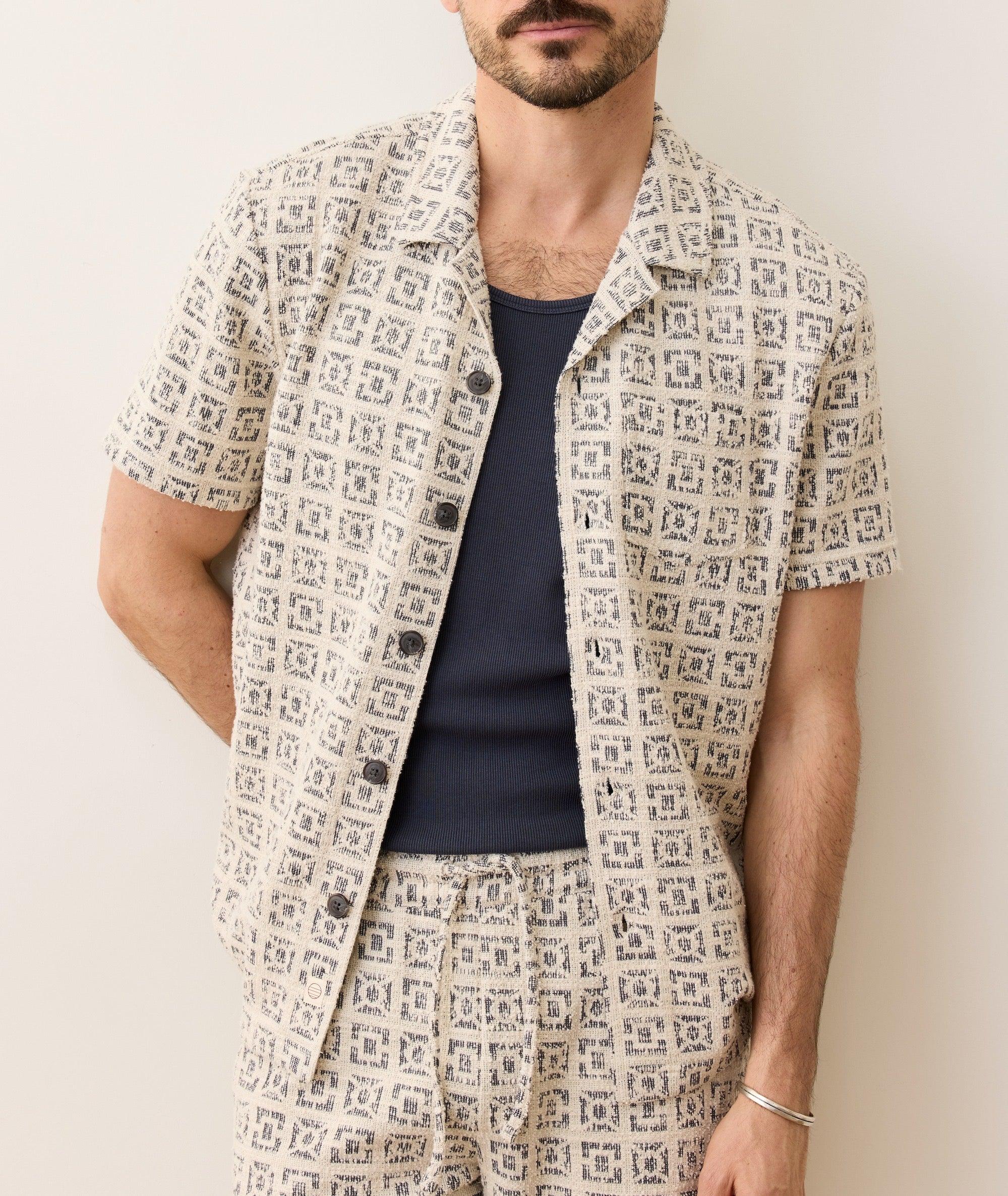 Cam Jacquard Resort Shirt Product Image