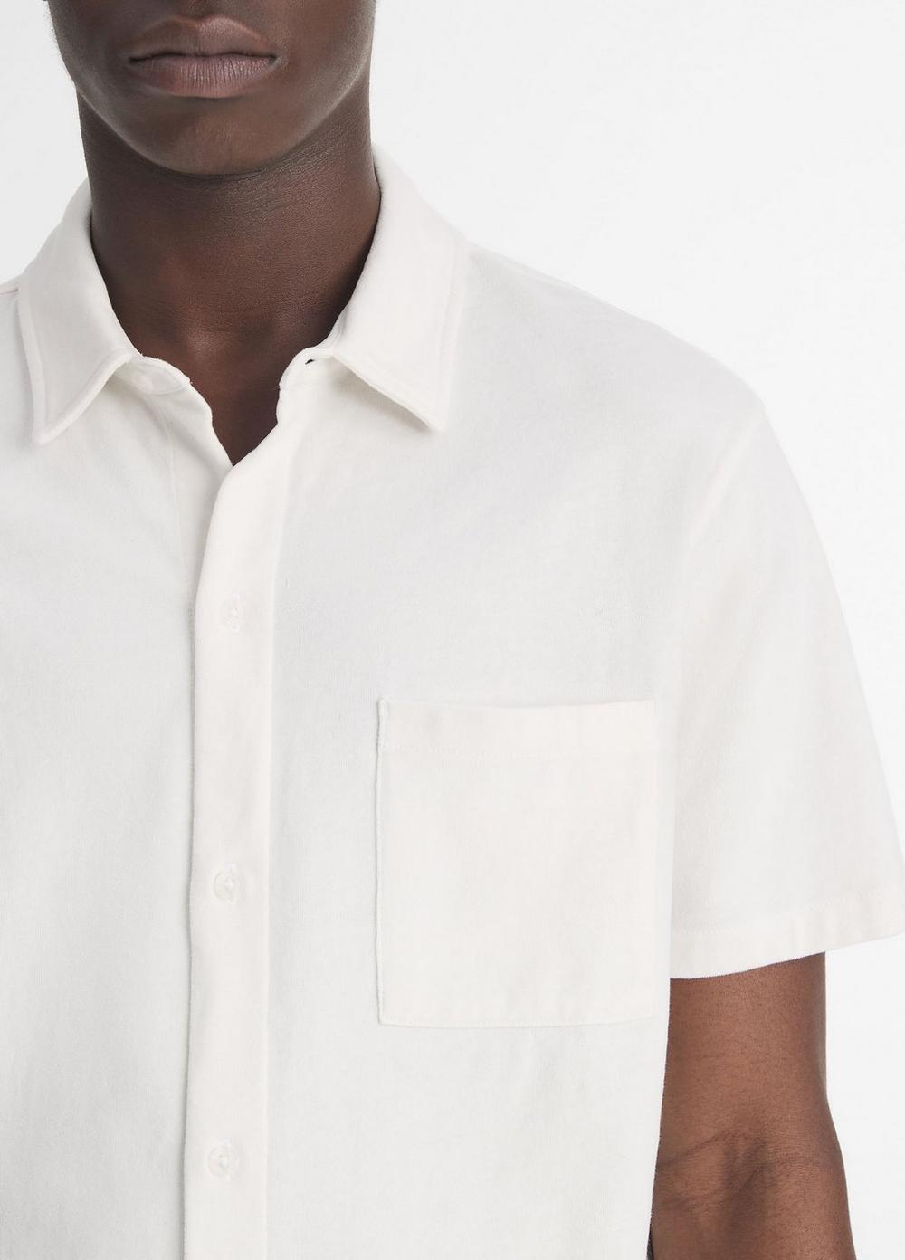 Mens Cotton Button-Front Shirt Product Image