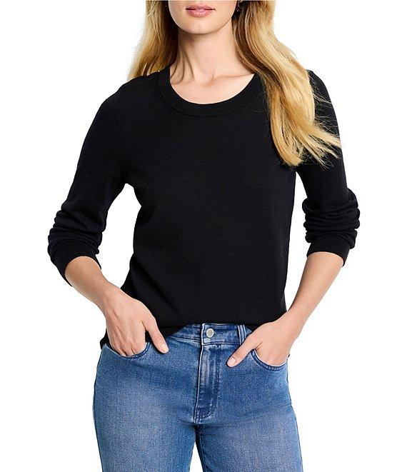NIC + ZOE Pure Cotton Round Neck Long Sleeve Sweater Product Image