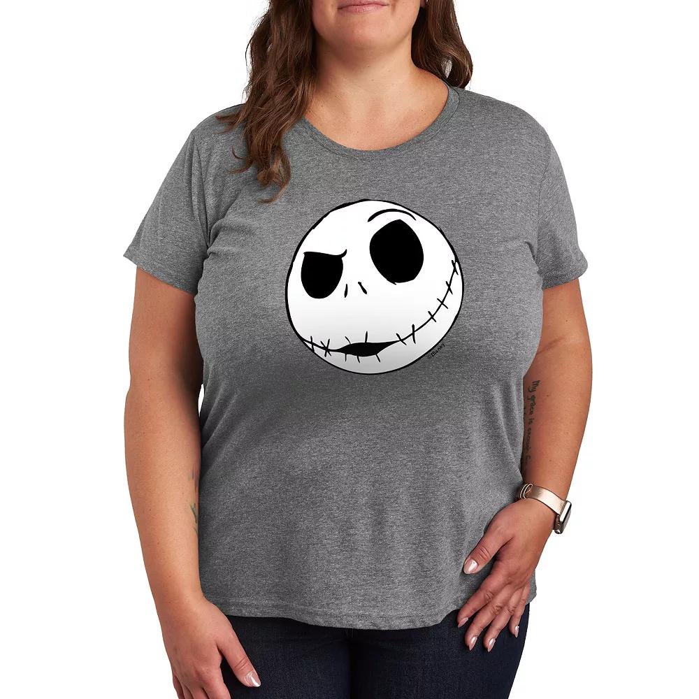 Disney's Nightmare Before Christmas Plus Jack Face Graphic Tee, Women's,  Product Image