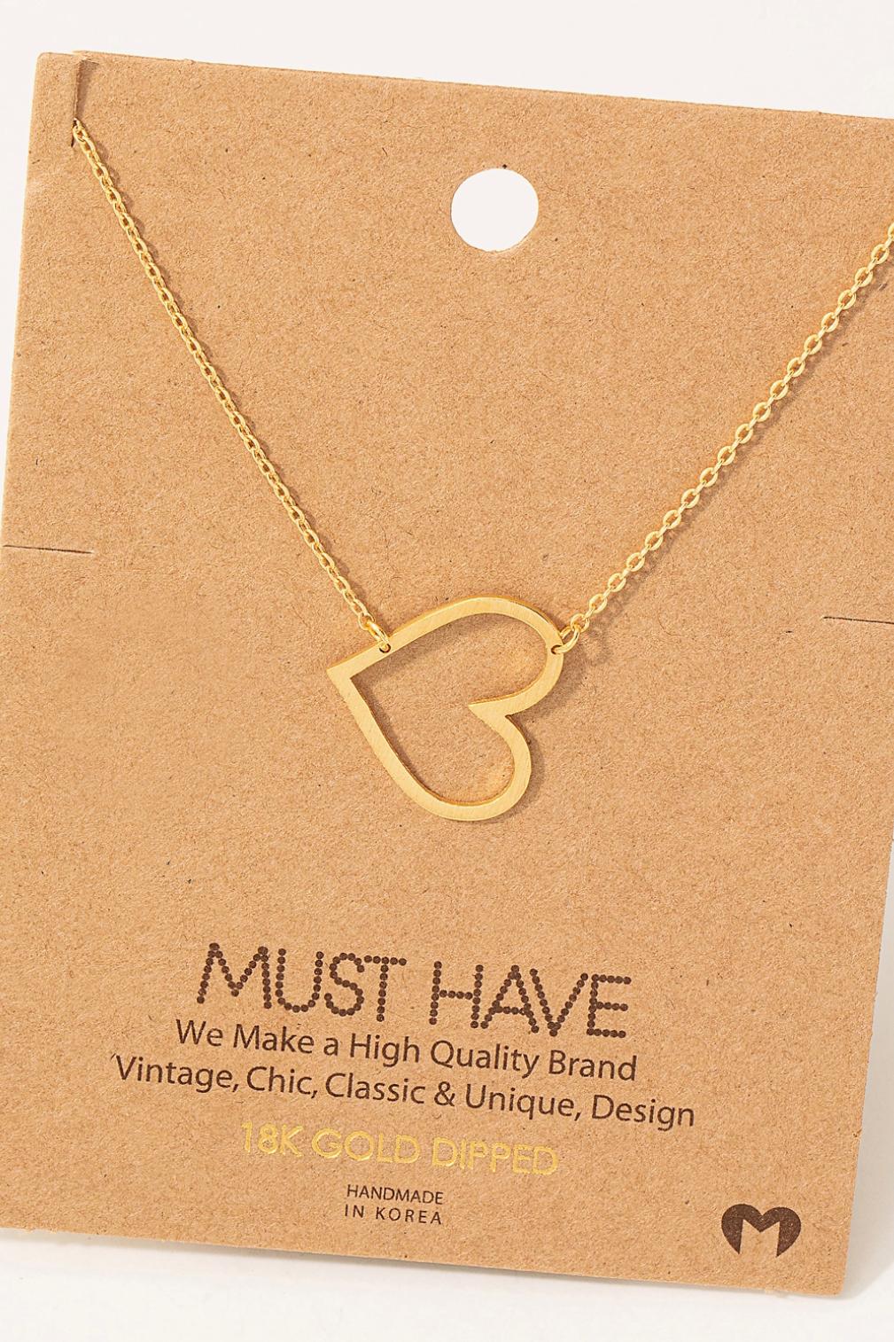 Heart Dangle Necklace Product Image