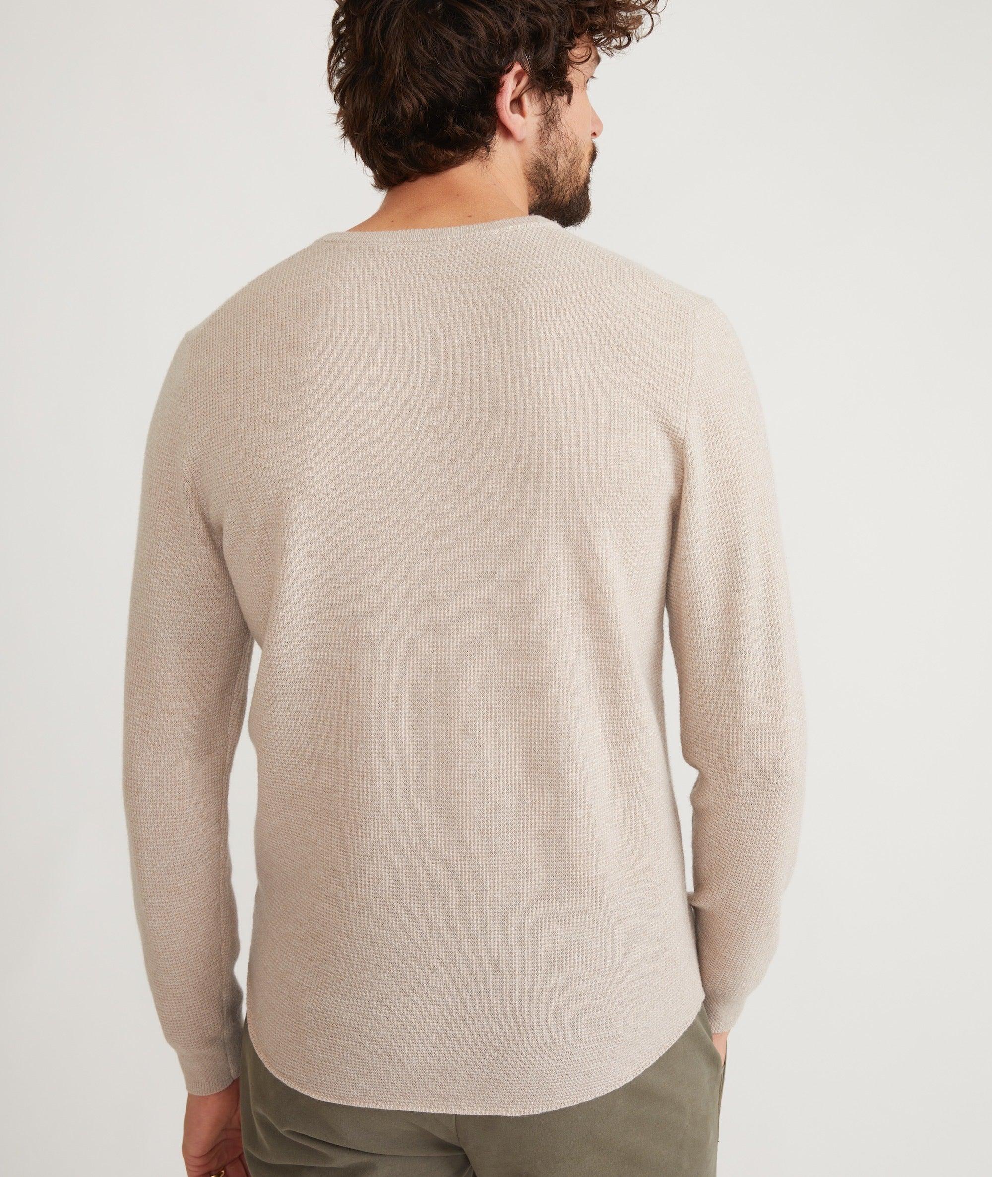 Merino Blend Sweater Henley Product Image