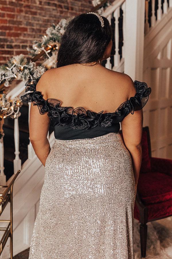 Dashing Darling Bodysuit In Black Curves Product Image