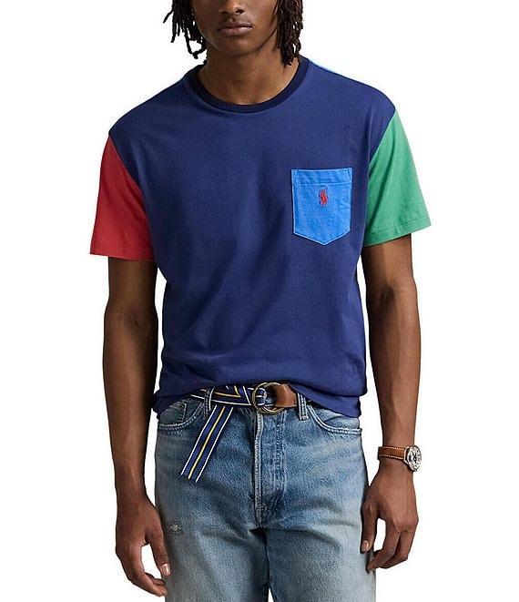Polo Ralph Lauren Classic Fit Color Block Short Sleeve T-Shirt Product Image