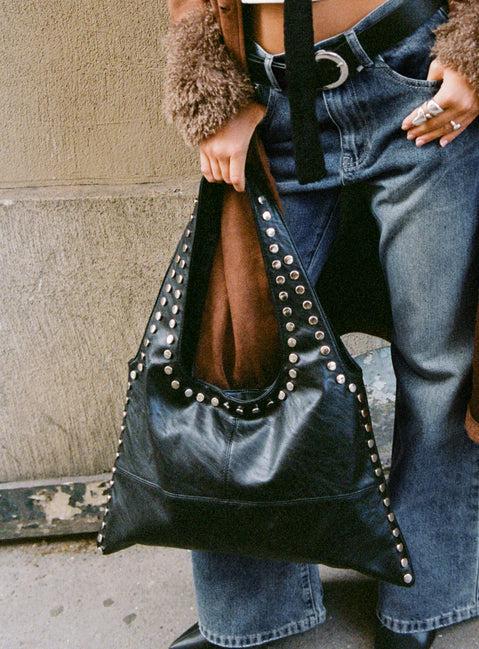 Tell The Truth Studded Bag Black / Silver Product Image