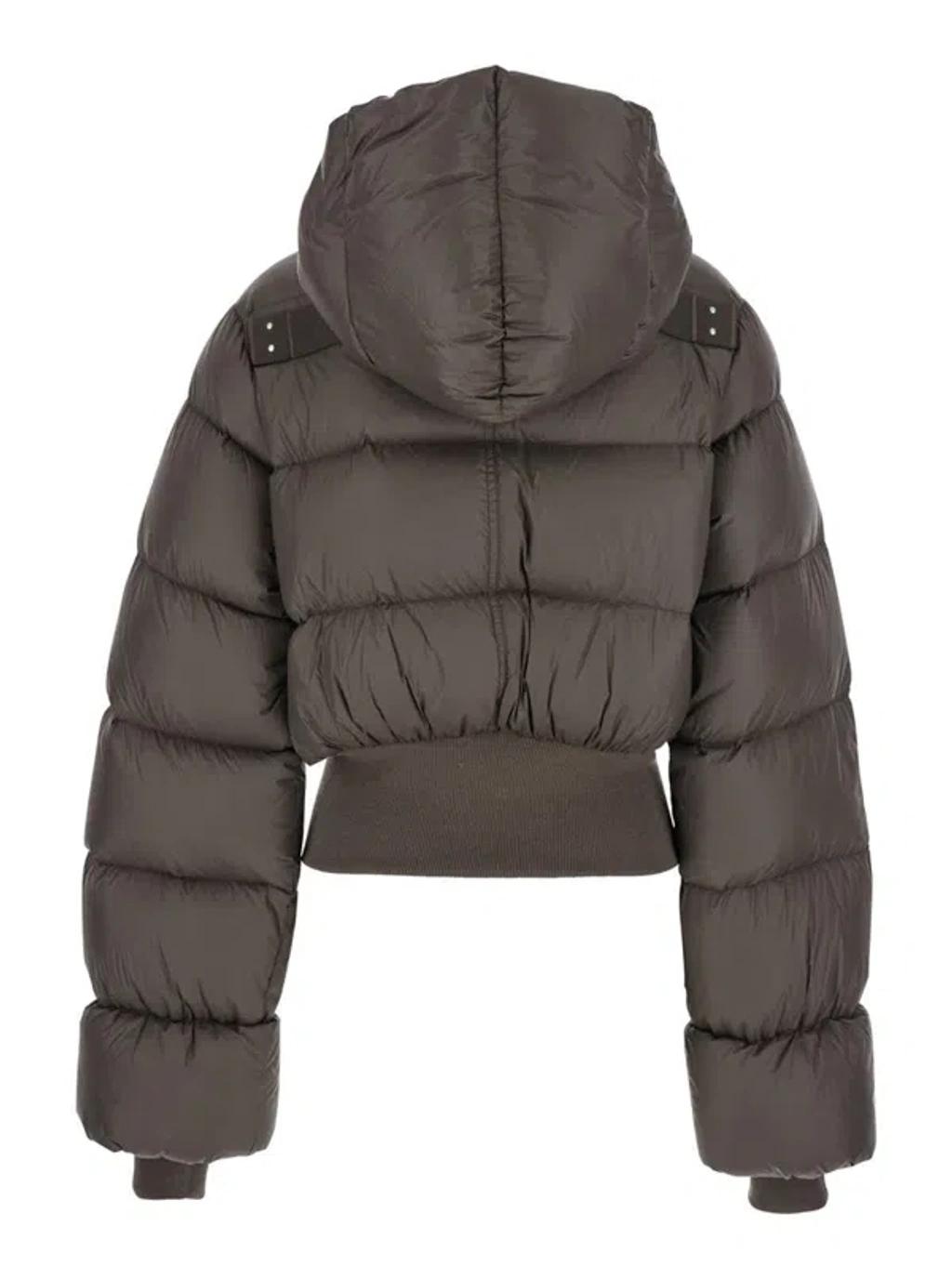 RICK OWENS Bomber Jacket Puffer Jackets Gray In Multi Product Image