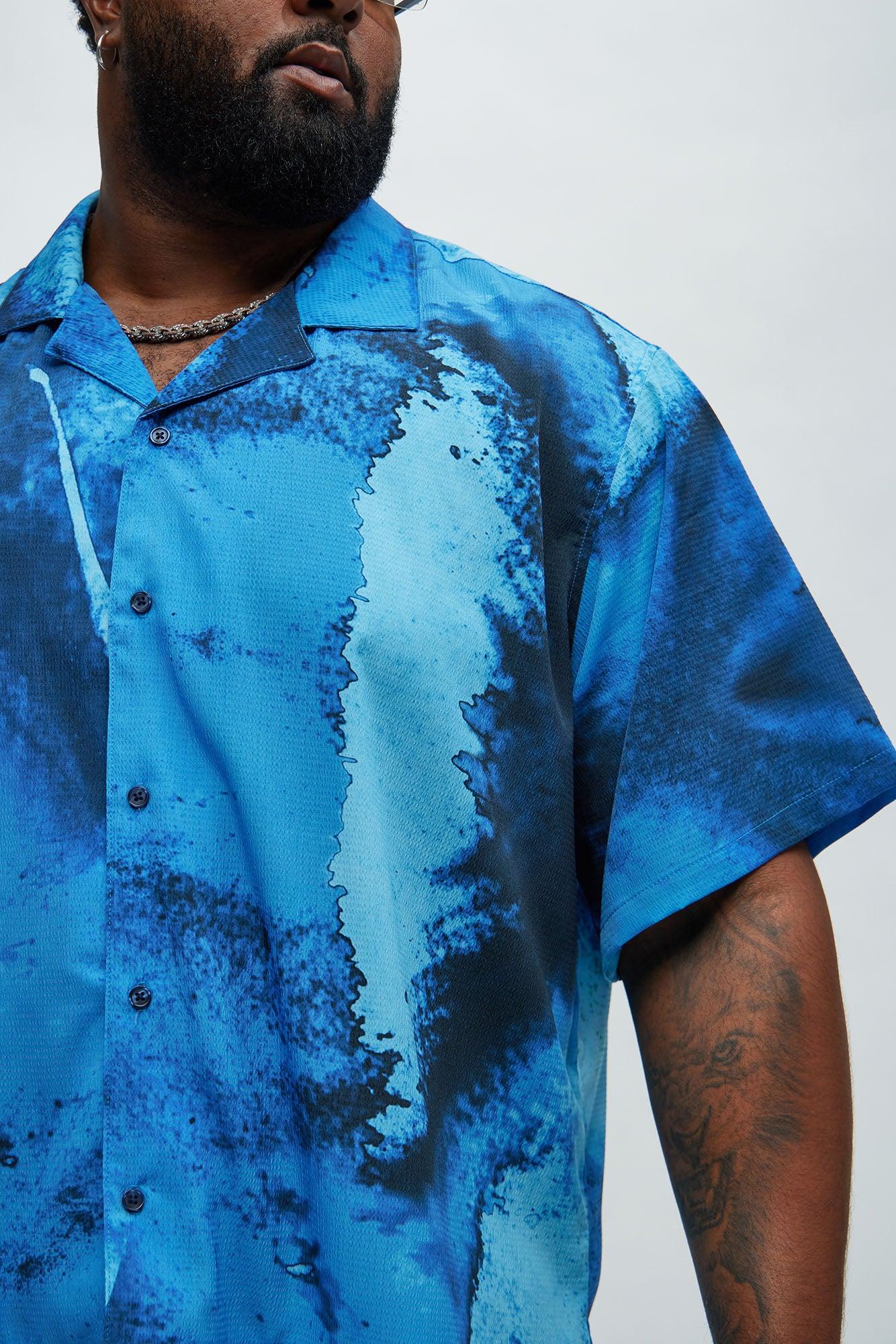 Atlantic Textured Shirt - Blue Product Image