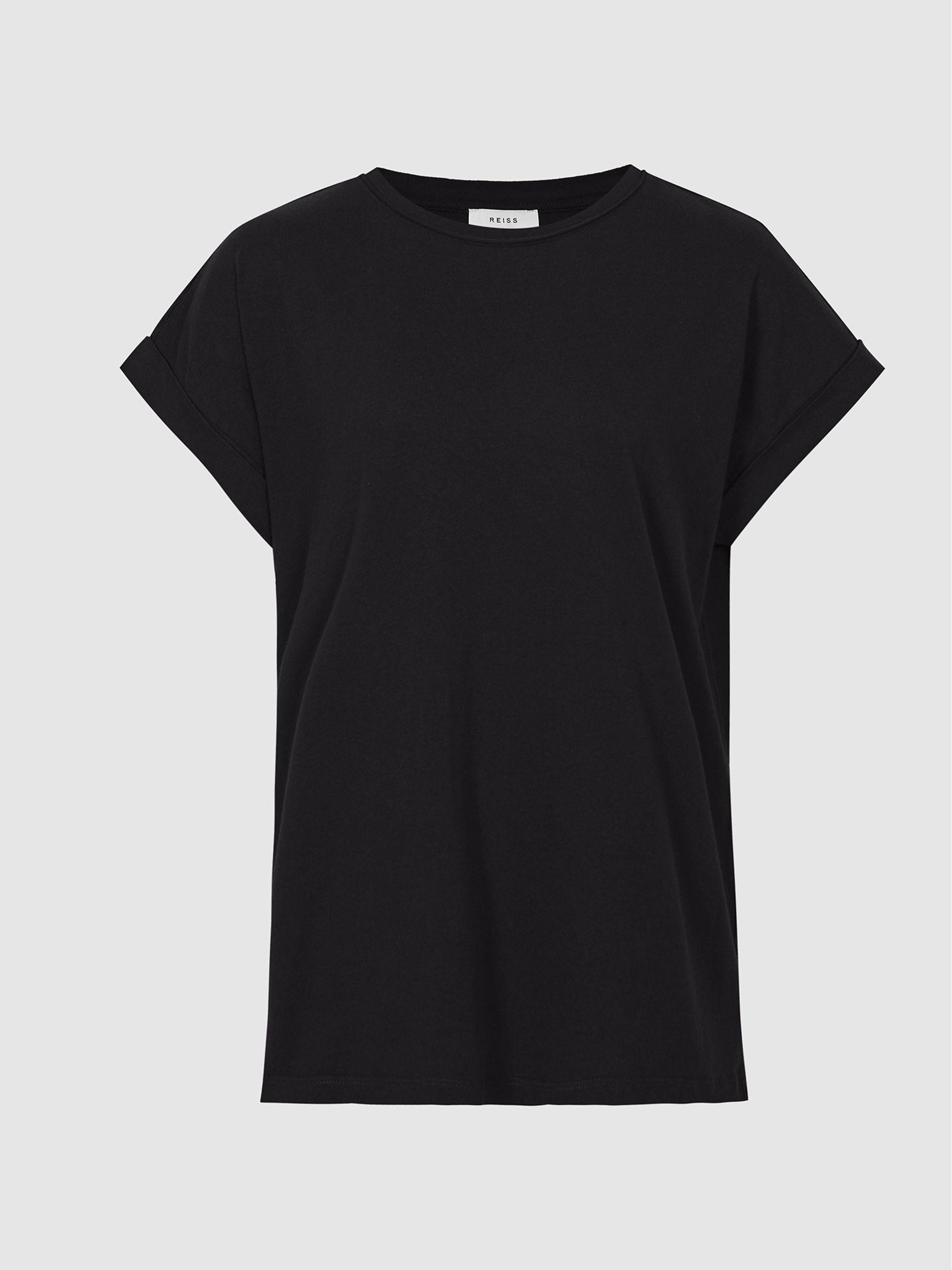 Cotton-jersey T-shirt in Black Product Image