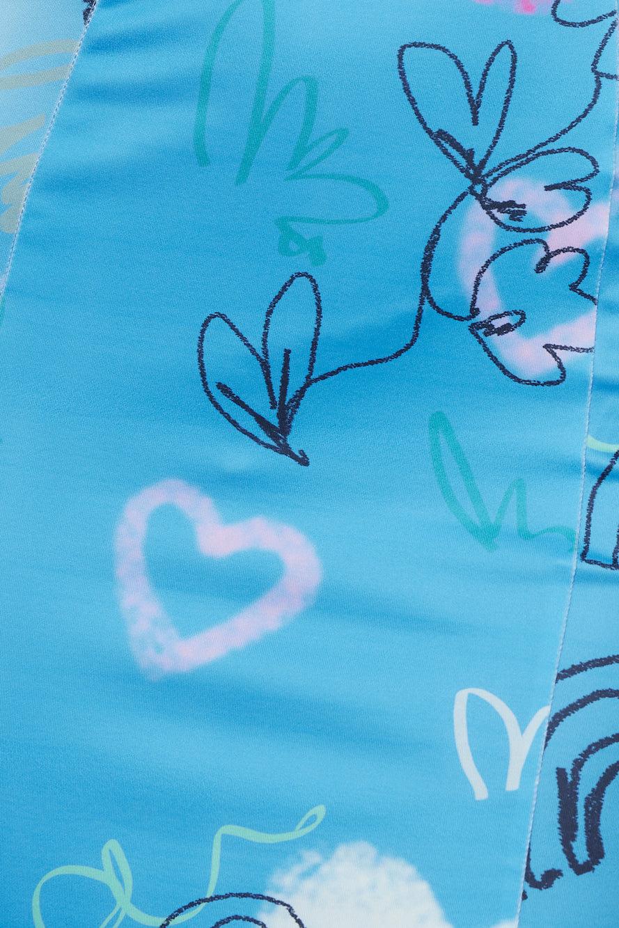 Staring At Midnight Dress Blue Product Image