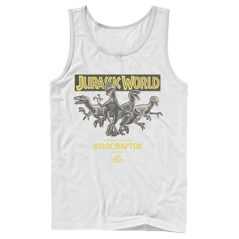 Men's Jurassic World Blue, Charlie, Delta & Echo Pack Tank Top,  Product Image