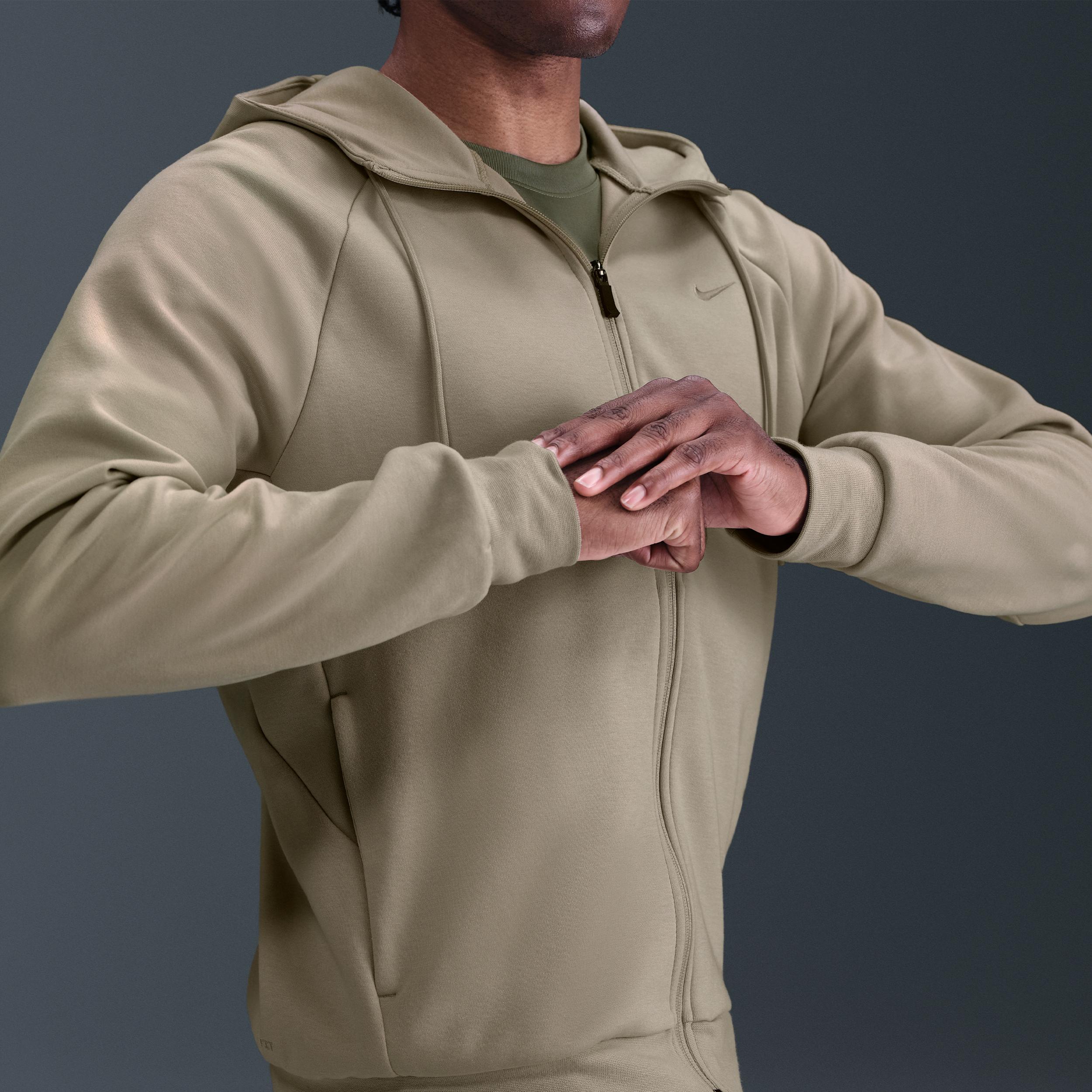 Nike Mens Primary Fleece Dri-FIT UV Full-Zip Performance Hoodie | FZ0967-251 Product Image