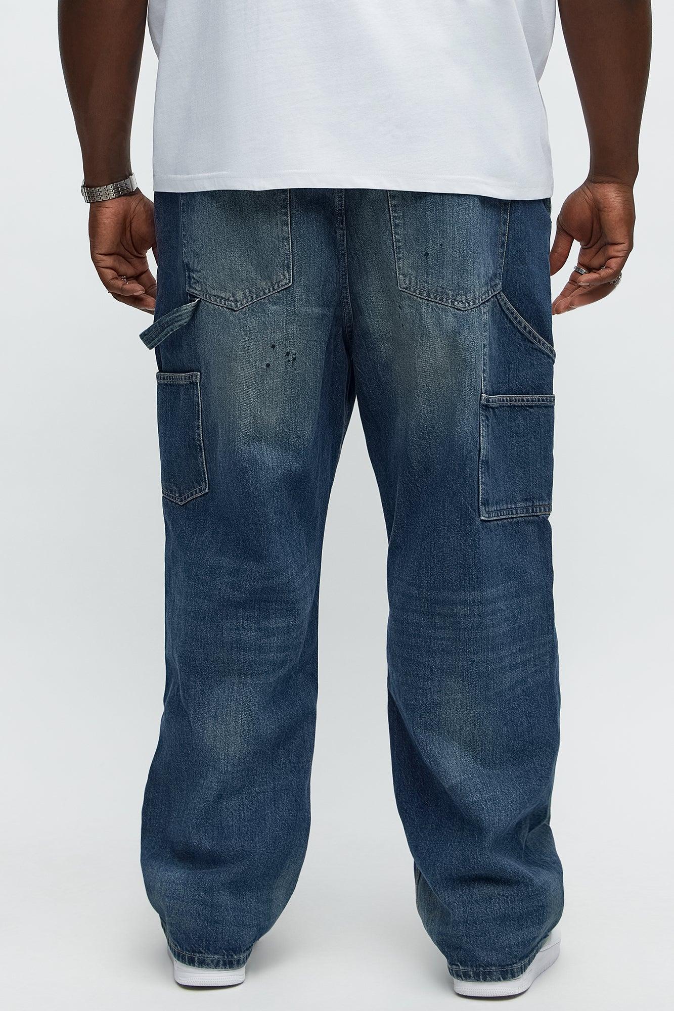 Righteous Carpenter Baggy Jeans - Dark Wash Product Image