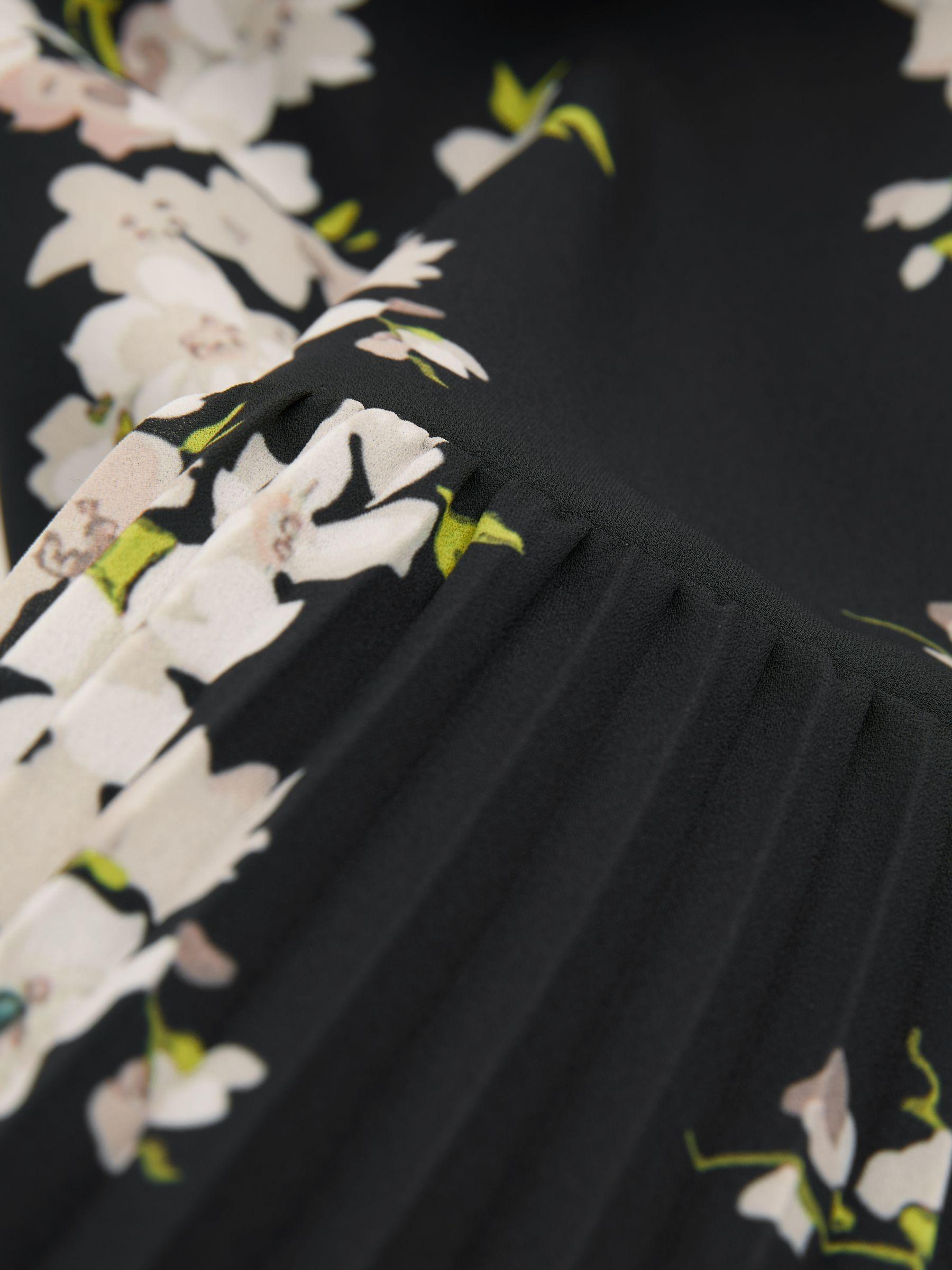 Florere Dropped Waist Shirt Midi Dress in Black Product Image