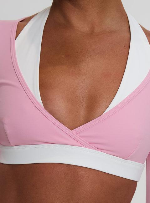 Vitality Long Sleeve Active Crop Pink Product Image