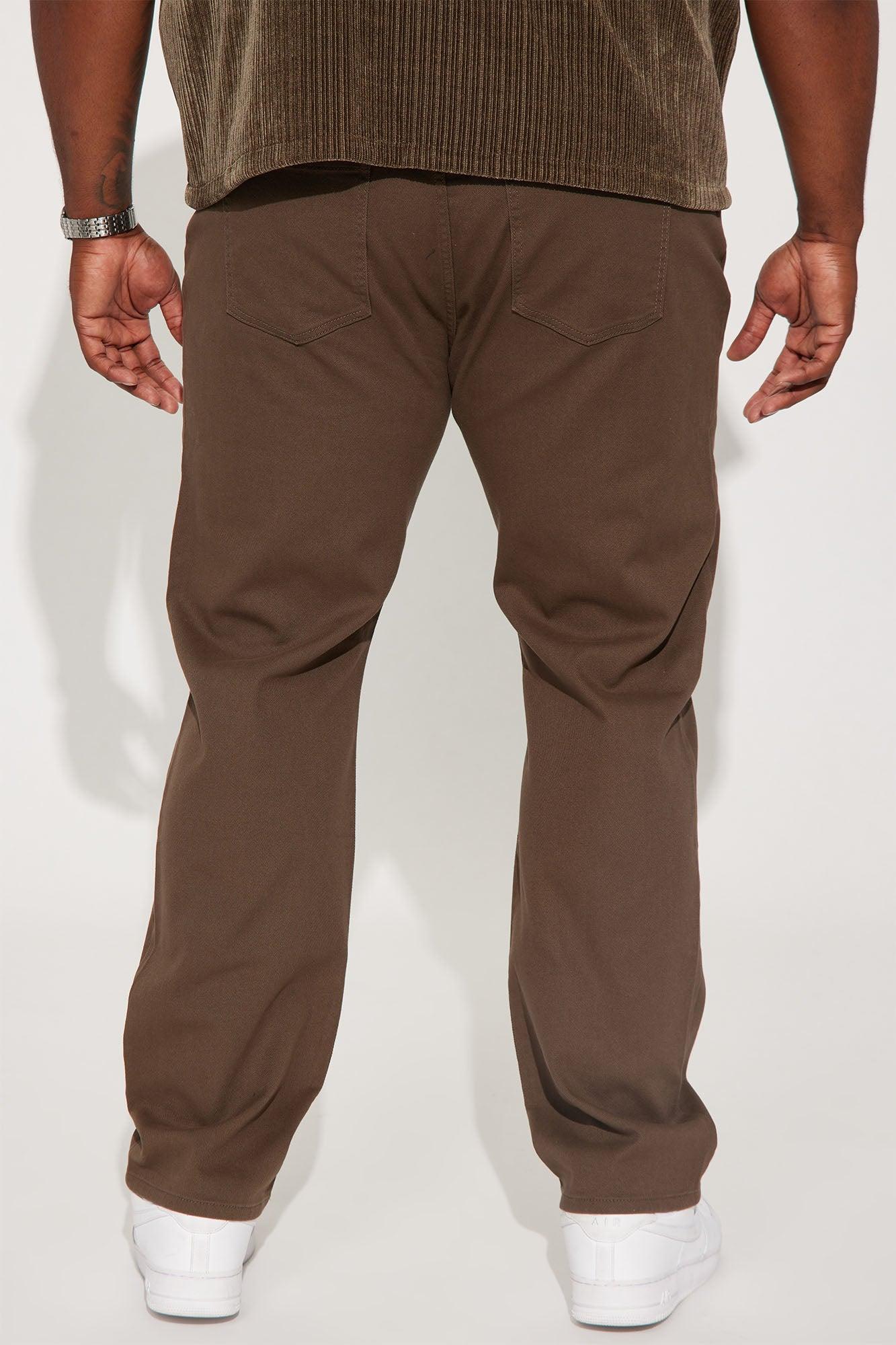Mike Straight Taper Jeans - Brown Product Image
