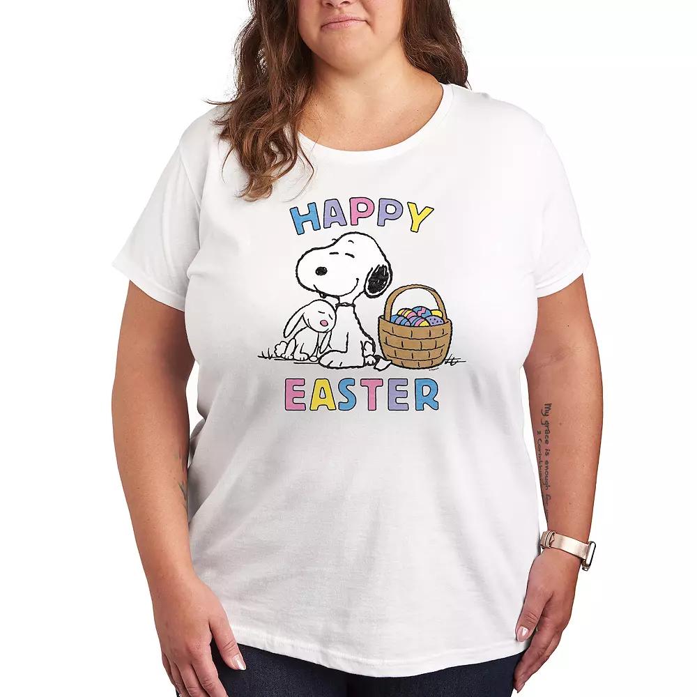 Plus Peanuts Snoopy And Bunny Graphic Tee, Women's,  Product Image