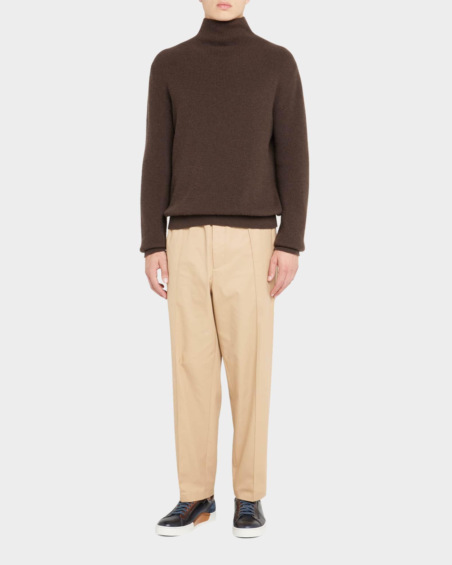 Men's Amadeo Burnished Leather Low-Top Sneakers Product Image