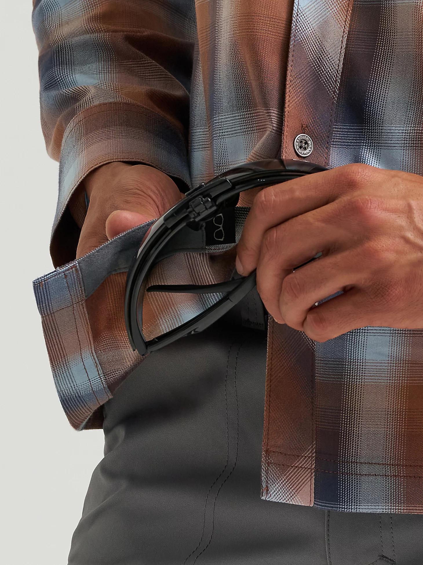 Men's Outdoor Stretch Plaid Shirt in Burst Rawhide Product Image