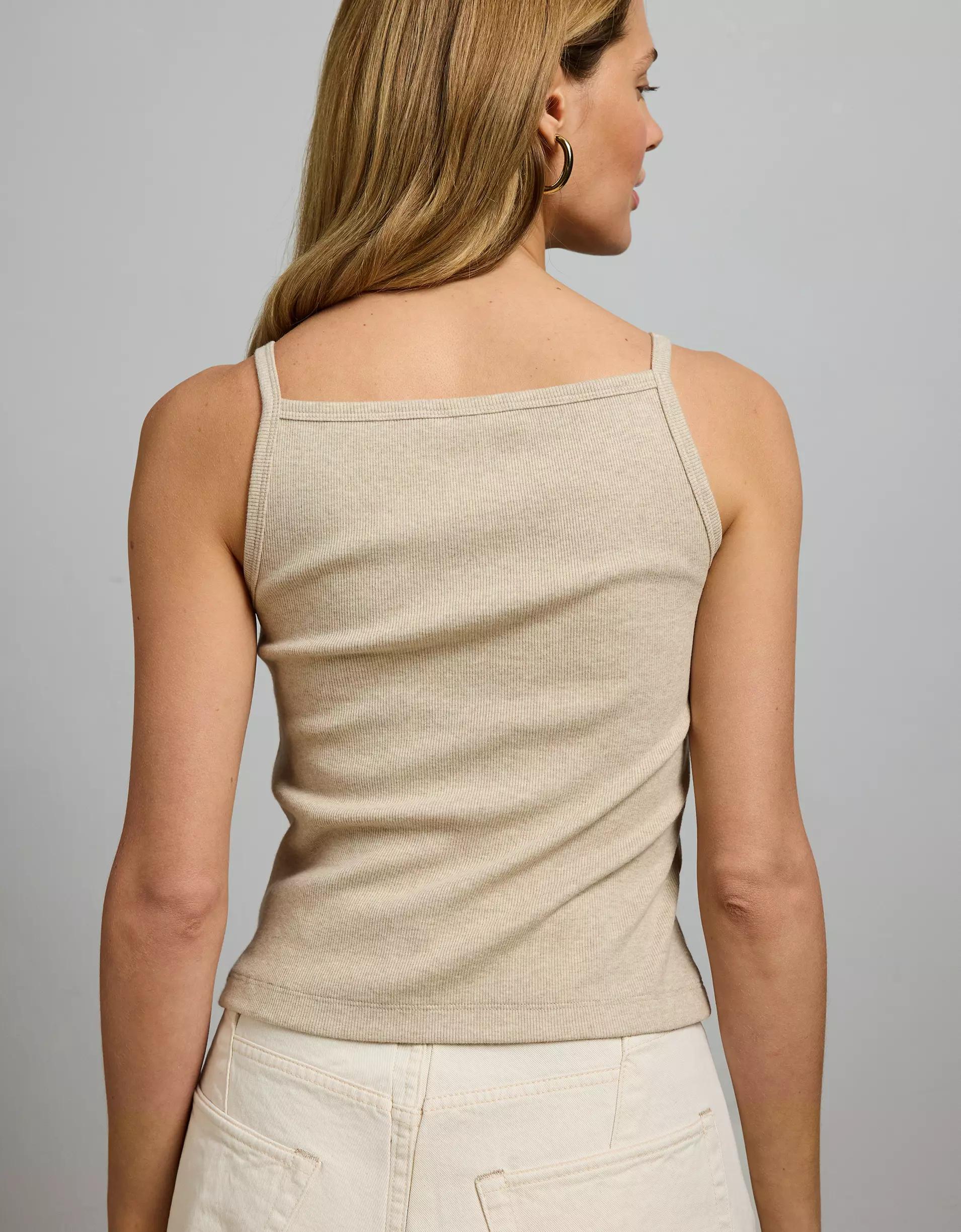 AE77 Premium Straight Neck Tank Top Product Image