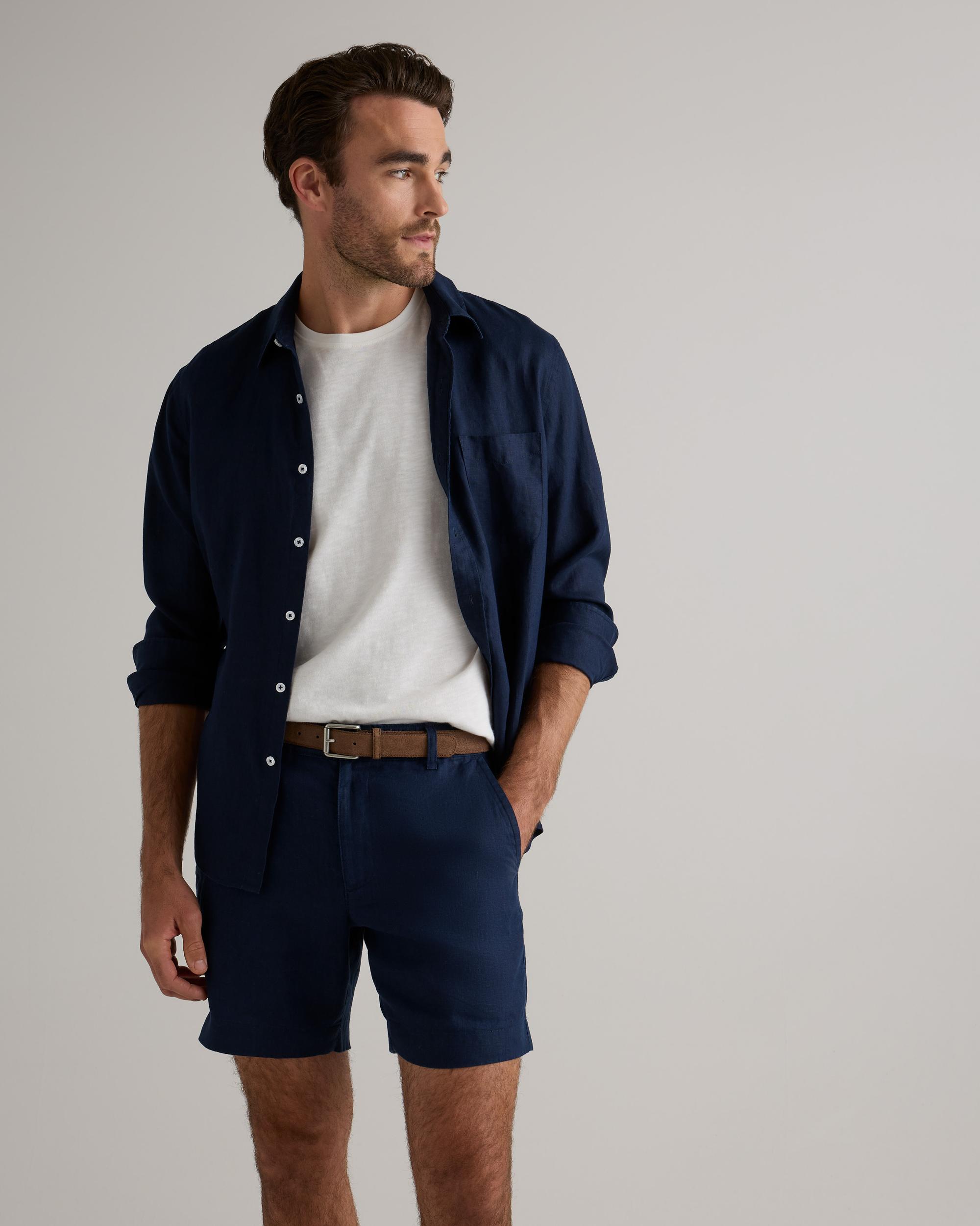 Quince | Men's 100% European Linen Trouser Shorts 7" Product Image