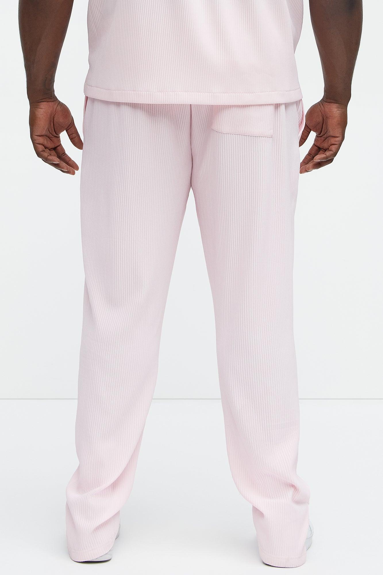 Show Up Slim Slit Pants - Pink Product Image