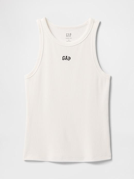 Modern Rib Logo Halter Top Product Image